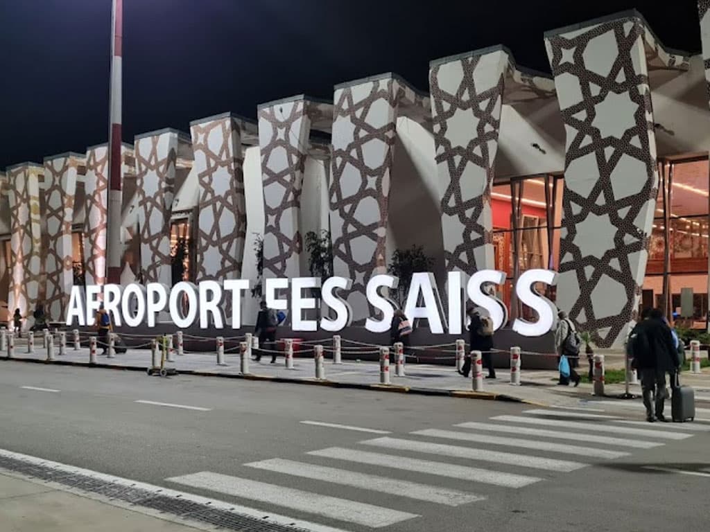 Vue aérienne de l'aéroport de Fès-Saïs